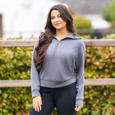 Jersey Imperial Riding Katy para mujer Gris
