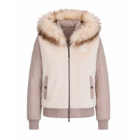 Bombers Pénélope Lyon réversible mujer Crudo Blanco