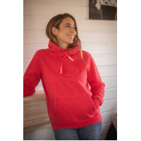 Sudadera Pénélope Louison mujer Rojo fosforescente