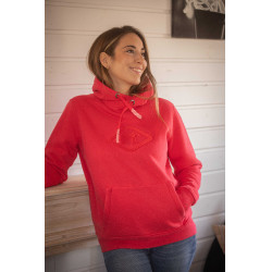 Sudadera Pénélope Louison mujer Rojo fosforescente