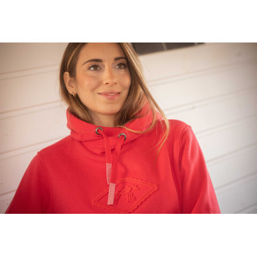 Sudadera Pénélope Louison mujer Rojo fosforescente