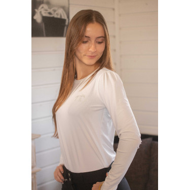 Camiseta Pénélope Techty Cha mujer Crudo Blanco