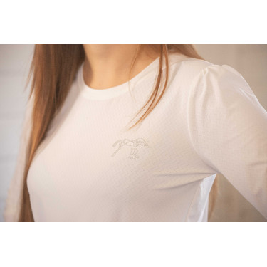 Camiseta Pénélope Techty Cha mujer Crudo Blanco