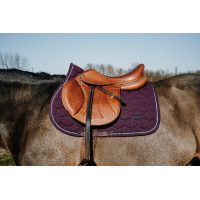Manta de silla mixta Equithème Honey Verde claro