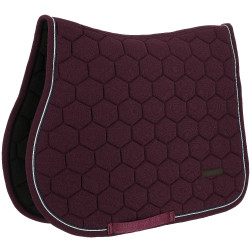 Manta de silla mixta Equithème Honey Burdeos