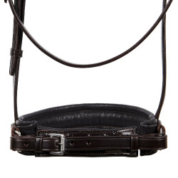 Brida de doma de cuero Dressage Equestro Marrón oscuro
