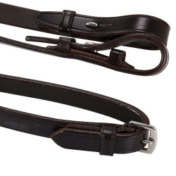 Brida de doma de cuero Dressage Equestro Marrón oscuro