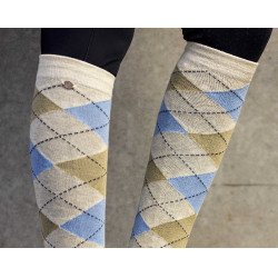 Calcetines Equi-Theme Argyle señora Caqui / gris
