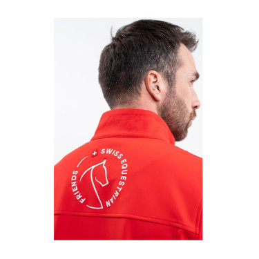 Chaqueta Harcour Menthue Unisex Swiss Equestrian Friends Roja Rojo