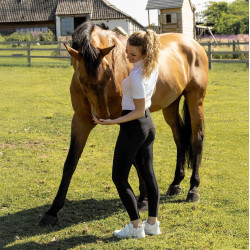 Pantalón de equitación Kentucky Miami de agarre completo para mujer Negro