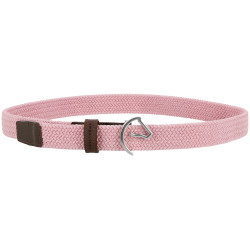 Equithème Cinturón trenzado EK-Horse Rosa