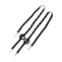 Riendas fijas de nailon Negro