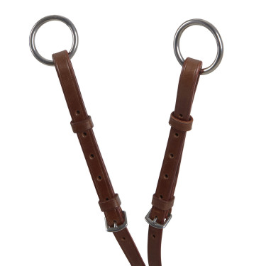Martingala con collarín de cuero con hebillas ajustables Marrón oscuro Marr&amp;amp;amp;oacute;n