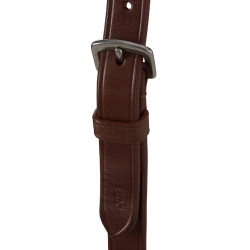 Martingala con collarín de cuero con hebillas ajustables Marrón oscuro Marr&amp;amp;amp;oacute;n