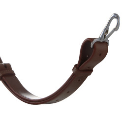 Martingala con collarín de cuero con hebillas ajustables Marrón oscuro Marr&amp;amp;amp;oacute;n