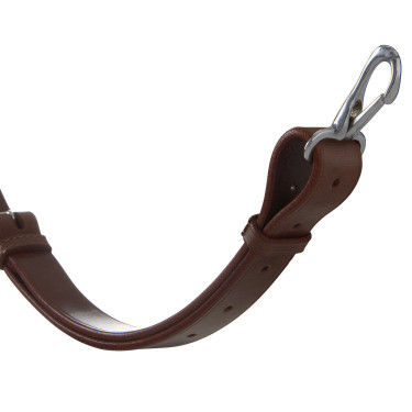 Martingala con collarín de cuero con hebillas ajustables Marrón oscuro Marr&amp;amp;amp;oacute;n