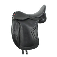 Silla de doma Brindisi en cuero PU Negro