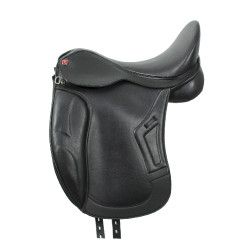 Silla de doma Brindisi en cuero PU Negro