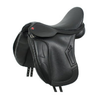 Silla de doma Brindisi en cuero PU Negro