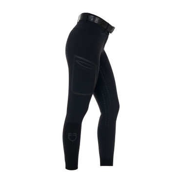 Pantalón slim fit de mujer de tiro alto Equestro Ridertechnology full grip