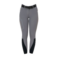 Pantalón slim fit mujer de talle alto Equestro Ridertechnology costuras termoselladas Sinsonte Gris