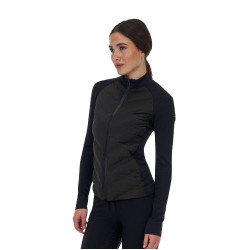 Chaqueta técnica para mujer Equestro Ridertechnology Hybrid Negro