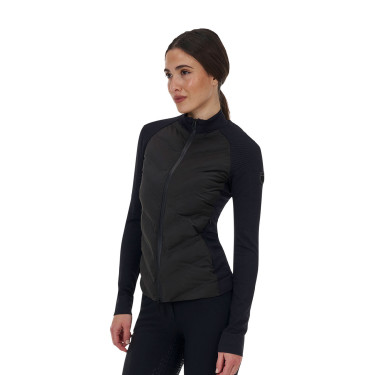 Chaqueta técnica para mujer Equestro Ridertechnology Hybrid Negro