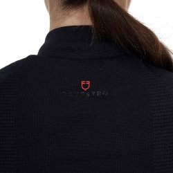 Chaqueta técnica para mujer Equestro Ridertechnology Hybrid Negro