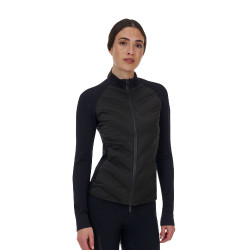 Chaqueta técnica para mujer Equestro Ridertechnology Hybrid Negro