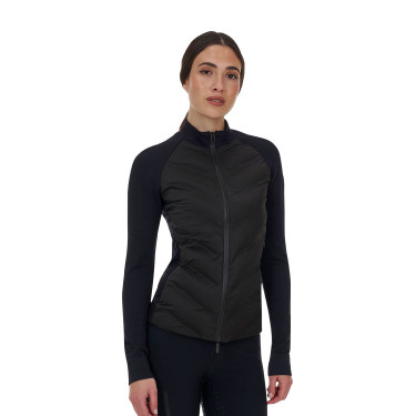 Chaqueta técnica para mujer Equestro Ridertechnology Hybrid Negro