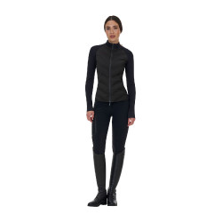 Chaqueta técnica para mujer Equestro Ridertechnology Hybrid Negro