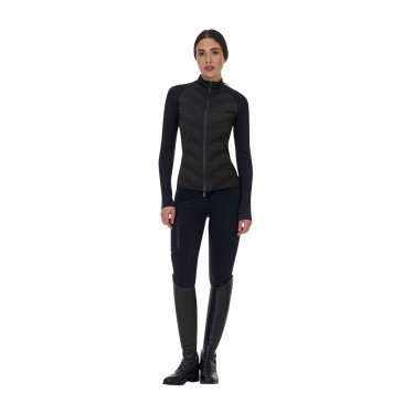 Chaqueta técnica para mujer Equestro Ridertechnology Hybrid Negro