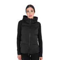 Chaleco técnico de mujer con capucha Ridertechnology Negro