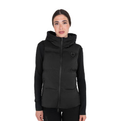 Chaleco técnico de mujer con capucha Ridertechnology Negro