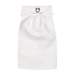 Plastrón de concurso con logotipo bordado Equestro X Fise Blanco