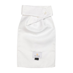 Plastrón de concurso con logotipo bordado Equestro X Fise Blanco