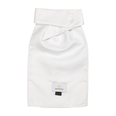 Plastrón de concurso con logotipo bordado Equestro X Fise Blanco