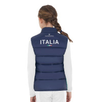 Chaleco unisex infantil entallado Equestro X Fise Americana marina Azul marino
