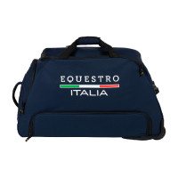 Bolsa trolley con logo Equestro X Fise Americana marina Azul marino