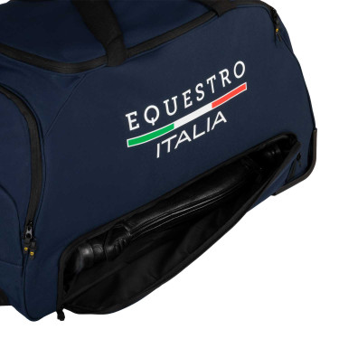 Bolsa trolley con logo Equestro X Fise Americana marina Azul marino