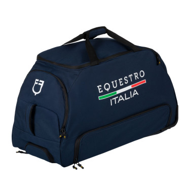 Bolsa trolley con logo Equestro X Fise Americana marina Azul marino