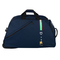 Bolsa trolley con logo Equestro X Fise Americana marina Azul marino