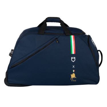 Bolsa trolley con logo Equestro X Fise Americana marina Azul marino