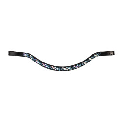 Frontalera con strass modelo Spirit Negro / azúl