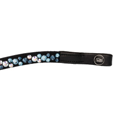 Frontalera con strass modelo Spirit Negro / azúl
