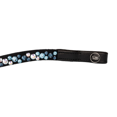 Frontalera con strass modelo Spirit Negro / azúl