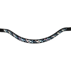 Frontalera con strass modelo Spirit Negro / azúl