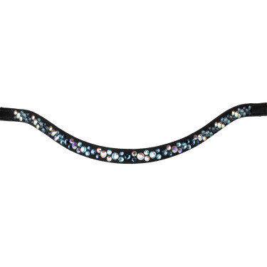 Frontalera con strass modelo Spirit Negro / azúl