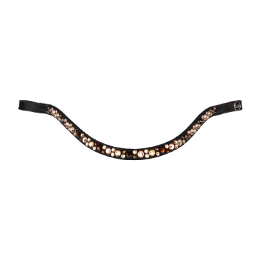 Frontalera con strass modelo Spirit Negro / dorado