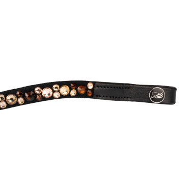 Frontalera con strass modelo Spirit Negro / dorado